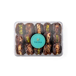 Load image into Gallery viewer, Pre Packed Stuffed Dates Majdool Jumbo Bar Assorted 400gm