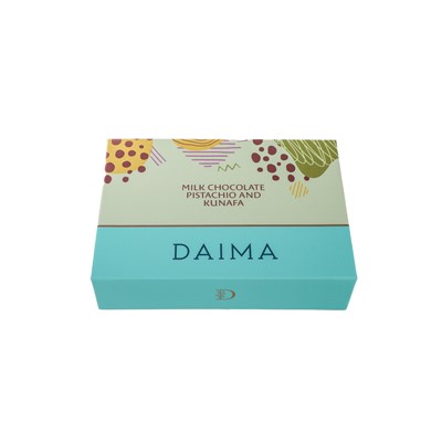 Show details for Pre Packed Daima Milk Chocolate Pistachio and Kunafa 105gm Picture of Pre Packed Daima Milk Chocolate Pistachio and Kunafa 105gm