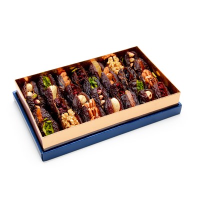 Show details for Pre Packed Stuffed Dates Jumbo Assorted 680gm Picture of Pre Packed Stuffed Dates Jumbo Assorted 680gm