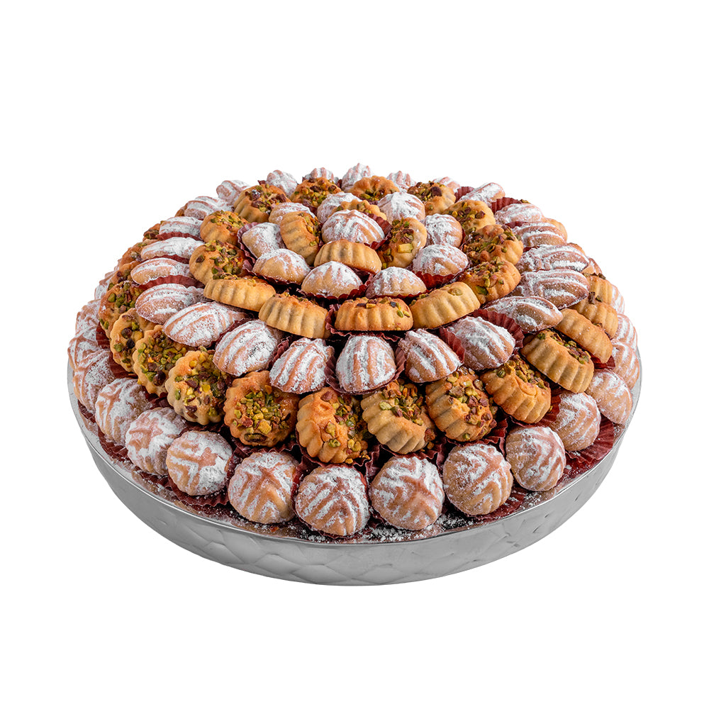 Assorted Maamoul Perce Neige Round Tray 1600gm