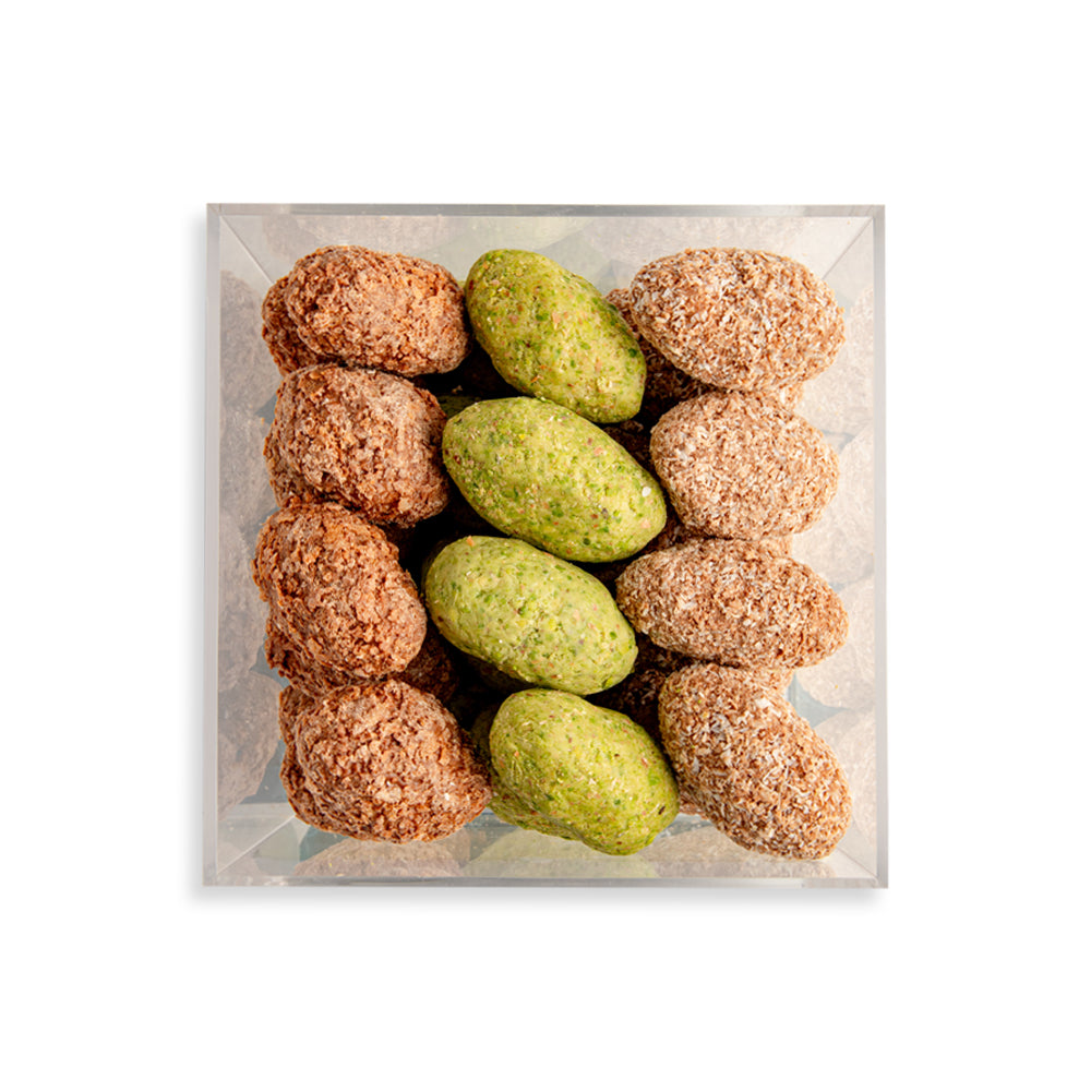 Daima acrylic square tray choco date assorted set 1060gm