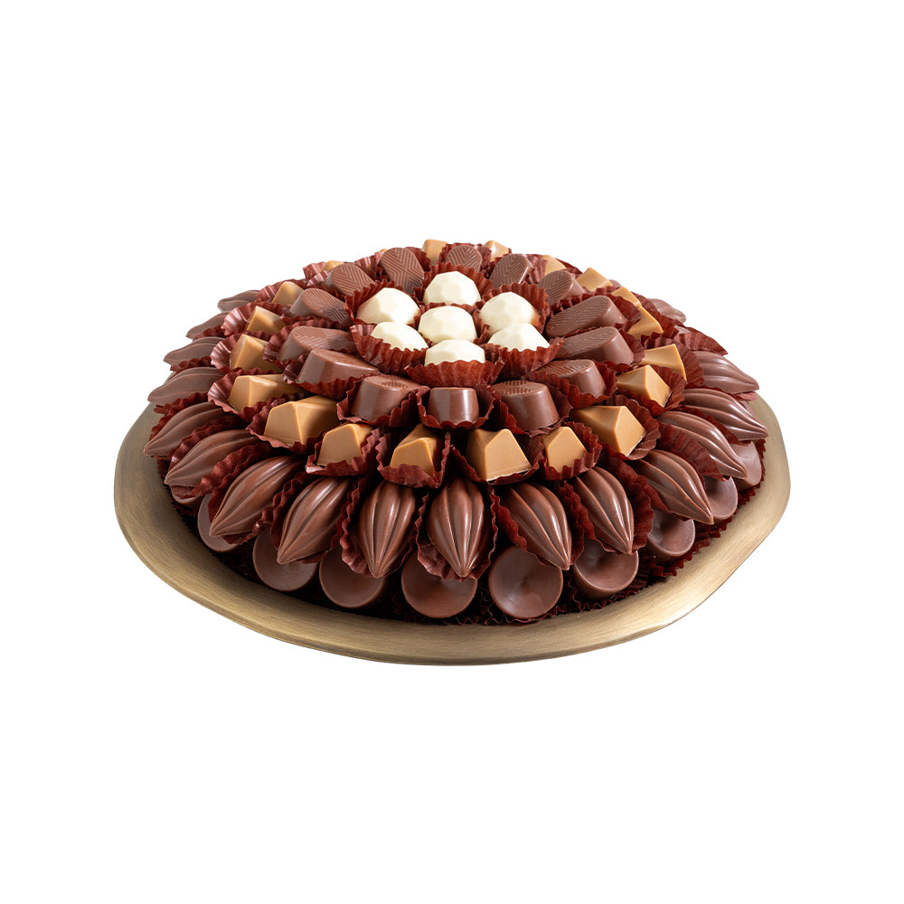 Daima Antique Brass Praline Chocolate Tray 790gm