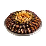 Load image into Gallery viewer, Daima Antique Brass Stuffed Dates Tray Set 2935gm
