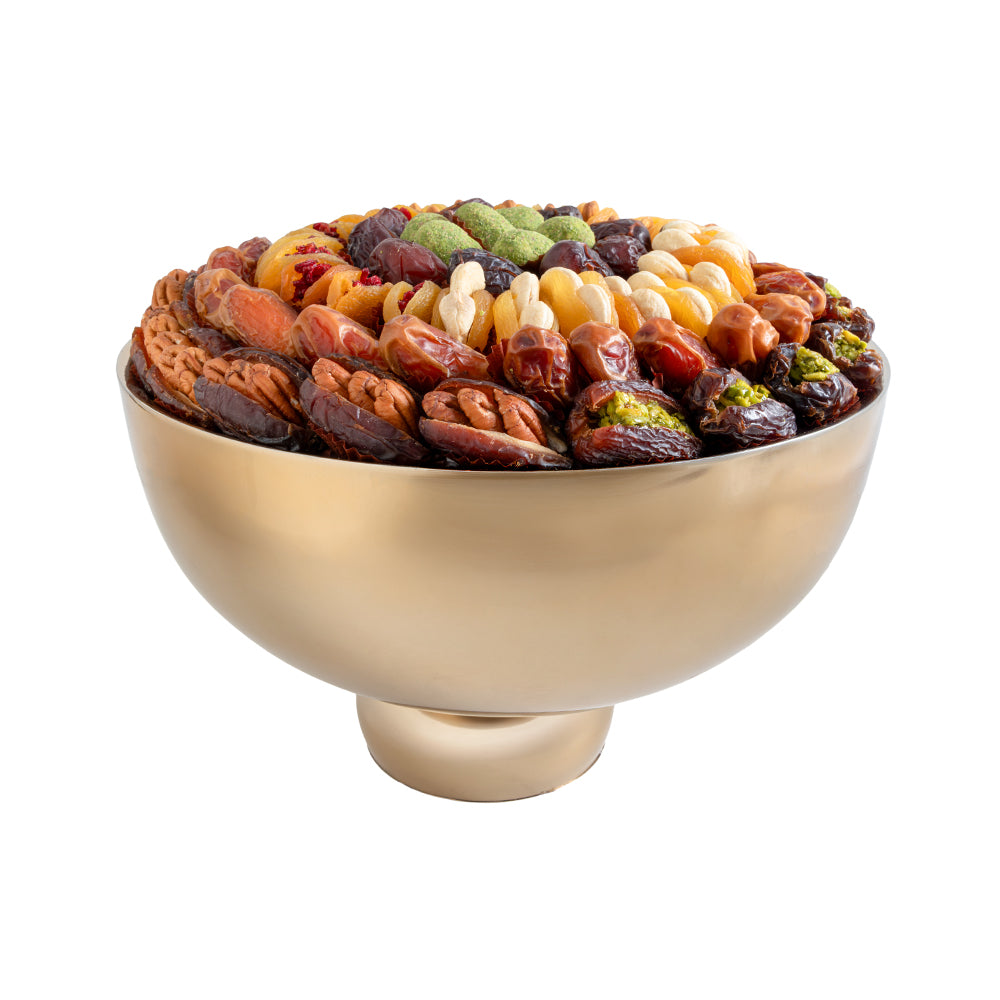Daima champagne bowl stuffed dates tray set 1735gm