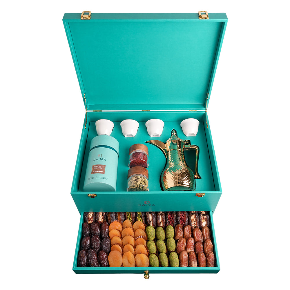 Daima dallah 5 coffee and dates luxury gift 8 set