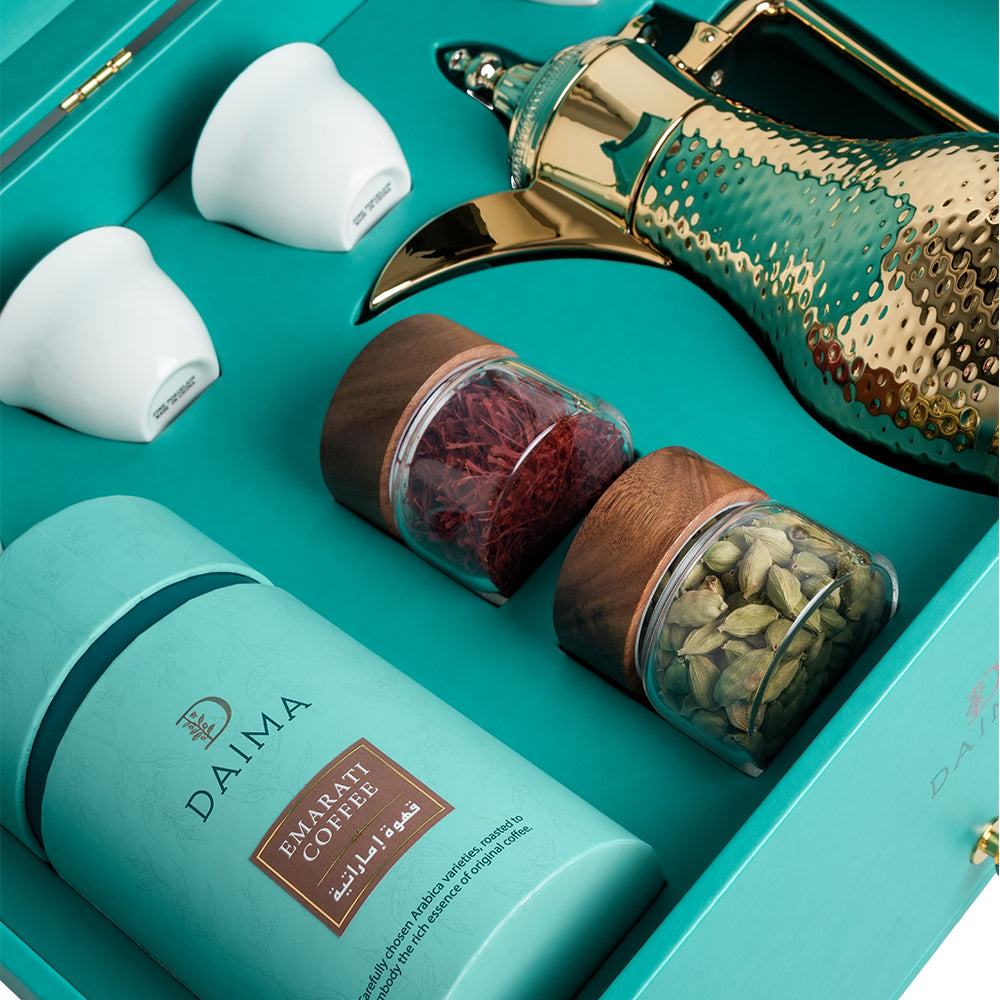 Daima Dallah 5 Coffee and Dates Luxury Gift 8 Set - Image 3