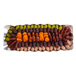 Load image into Gallery viewer, Daima Dates and Chocolate Silver Rectangular Tray 1995gm
