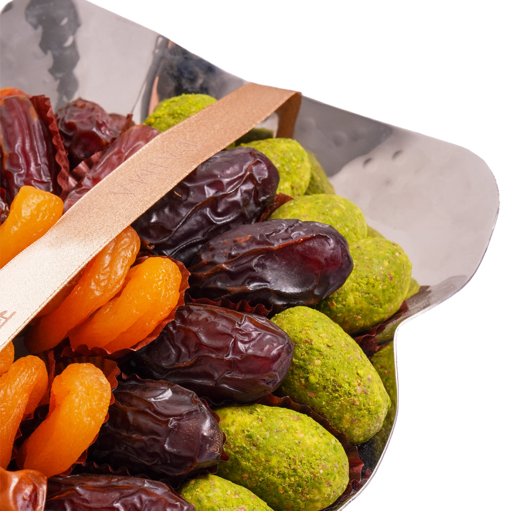 Daima Dates and Chocolate Silver Rectangular Tray 1995gm - Image 4