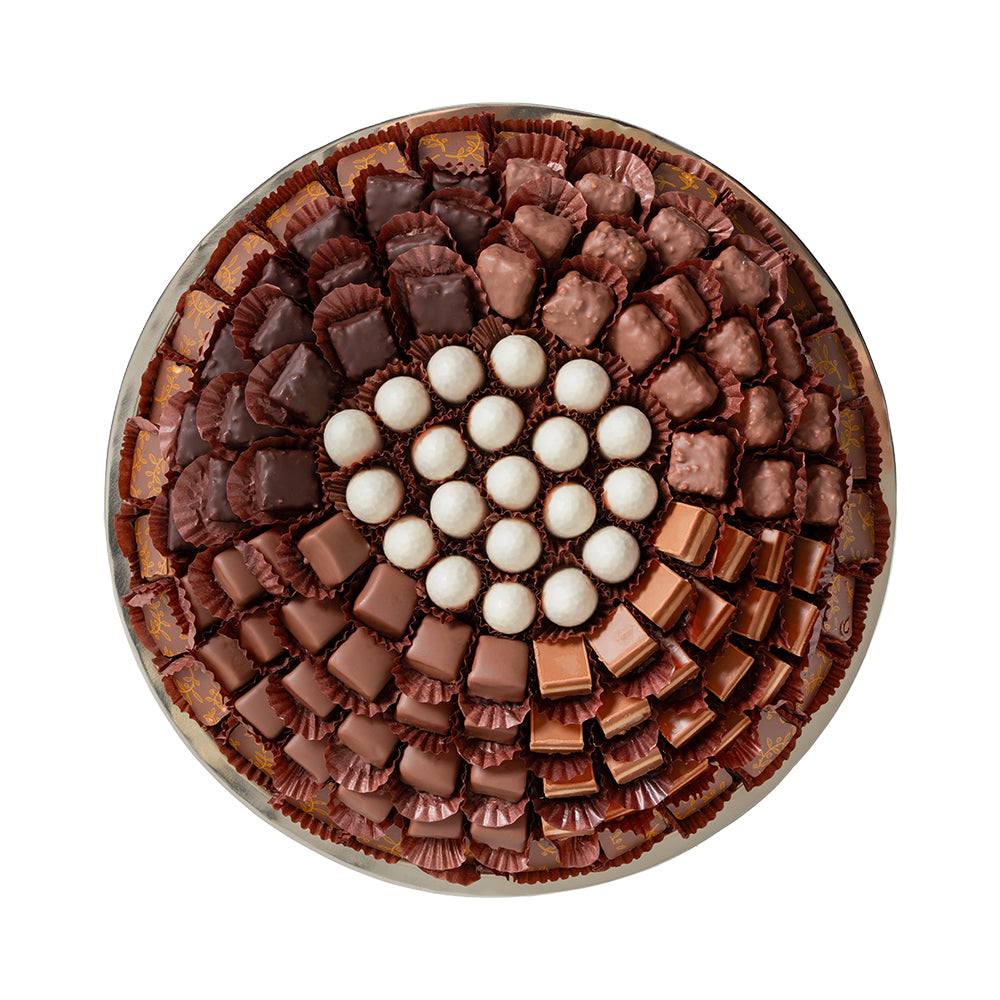 Daima double wall round praline chocolate tray 1240gm   image 2
