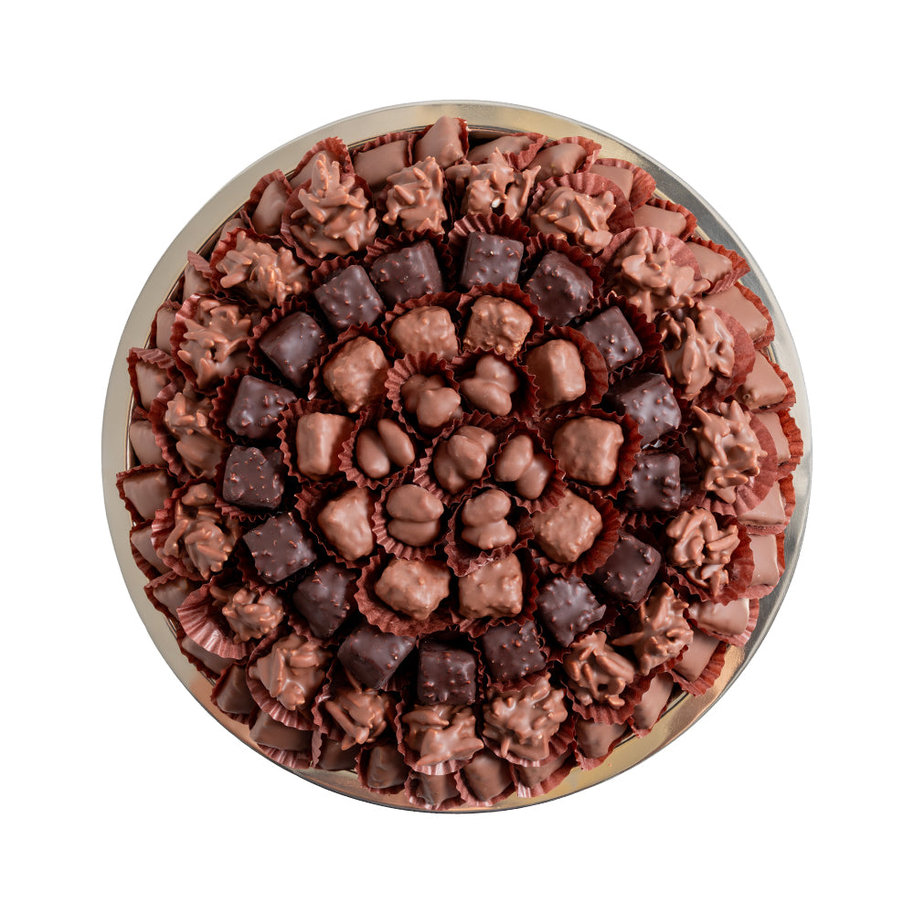 Daima double wall round praline chocolate tray 830gm   image 2