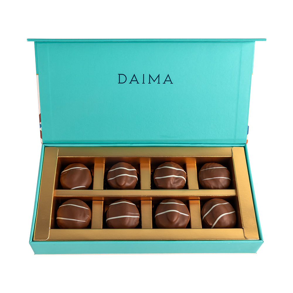 Daima milk chocolate esh al bulbul almond and coconut