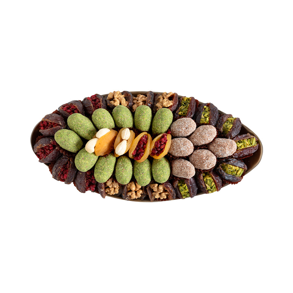Daima ormat apollo boat stuffed dates tray set 970gm   image 2