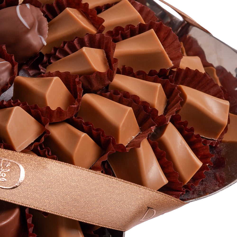 Daima Praline Chocolate Platter Silver Square Tray 905gm - Image 3