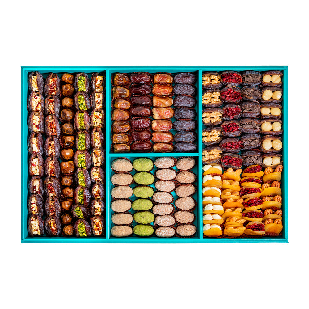 Daima Stuffed Dates Rectangular 4 Divided Set 3700gm