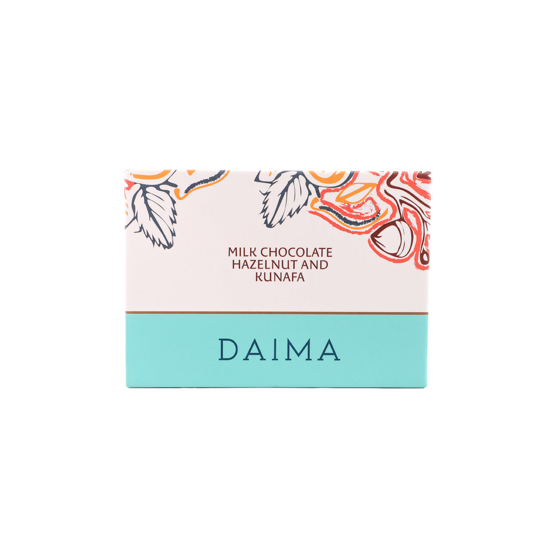 Pre packed daima milk chocolate hazelnut and kunafa 105gm   image 2