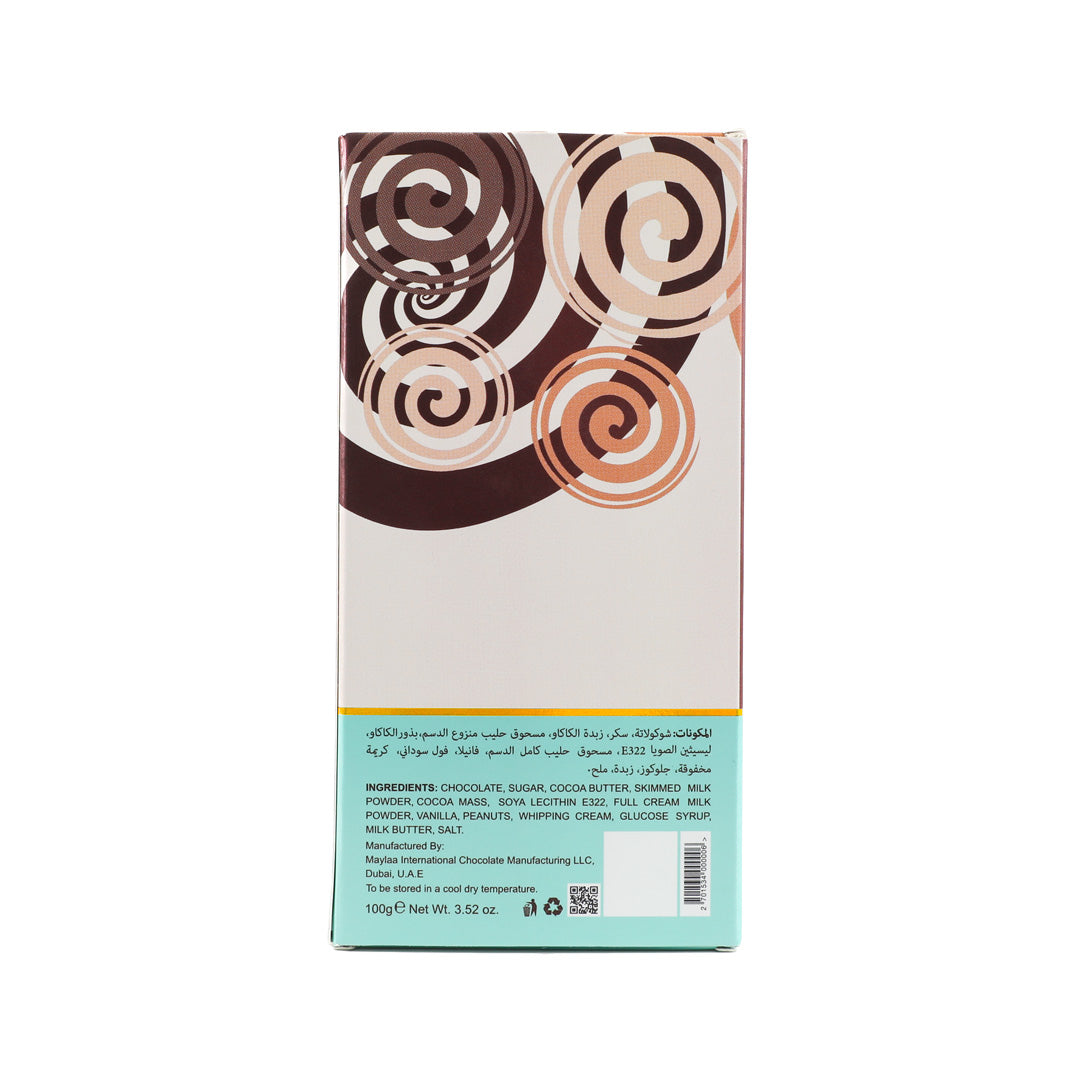 Daima Milk Chocolate Salted Caramel and Peanuts 100gm - Image 2