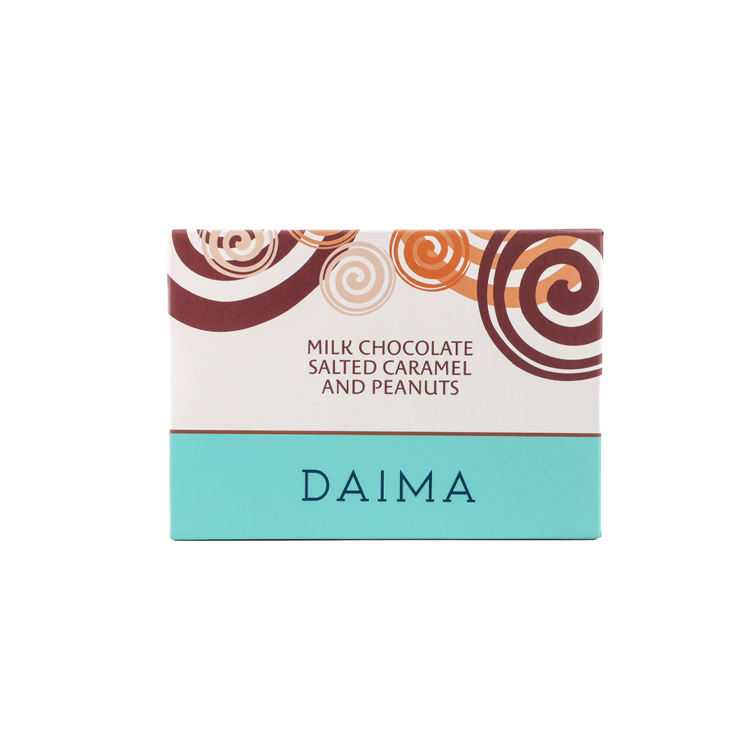 Pre packed daima milk chocolate salted caramel and peanuts 115gm   image 2