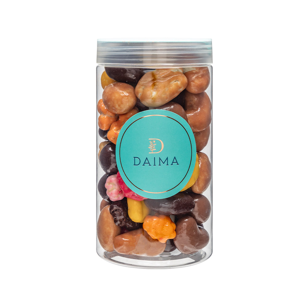 Pre packed dragee assorted nuts & fruits 280gm