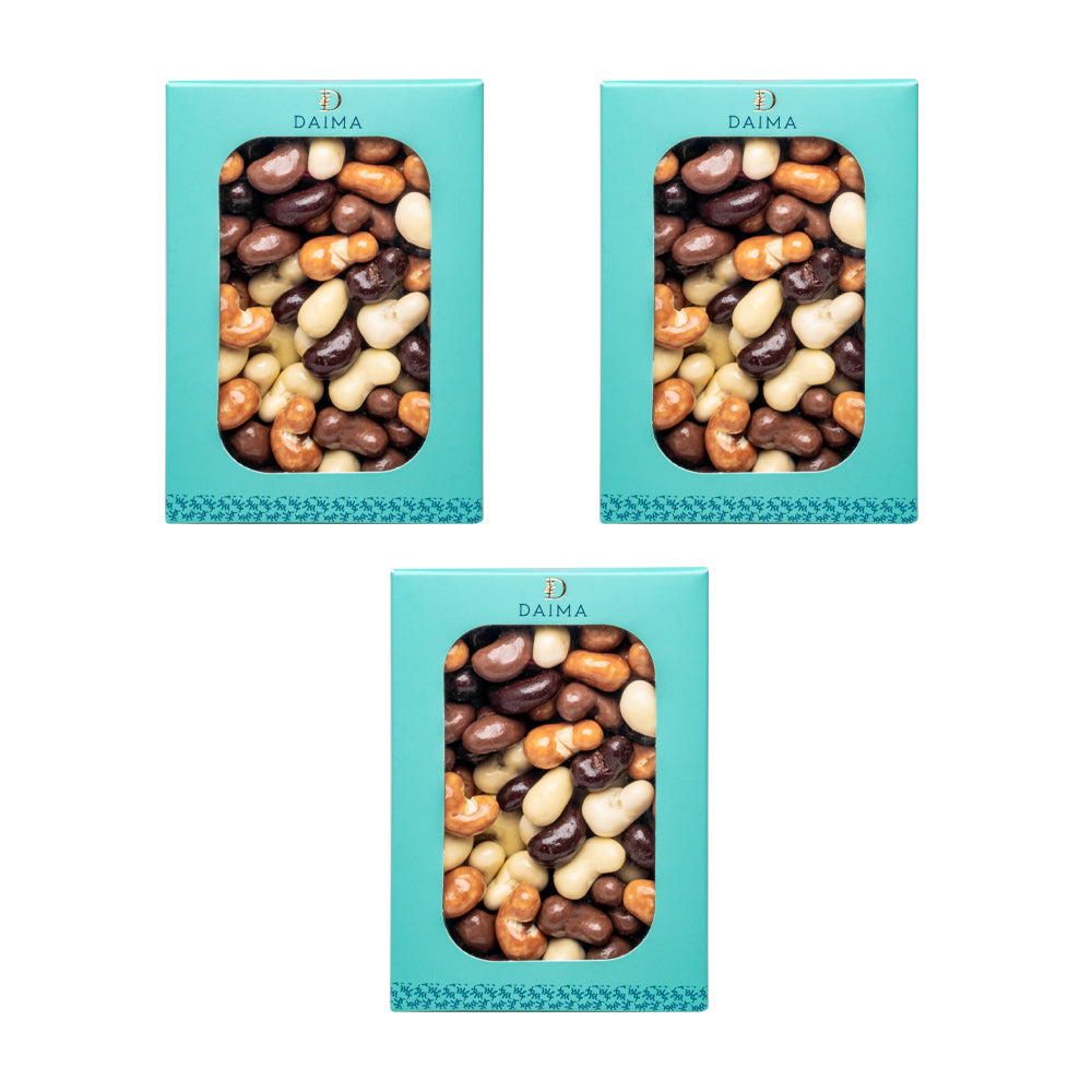 Pre packed dragee cashew assorted 3pcs