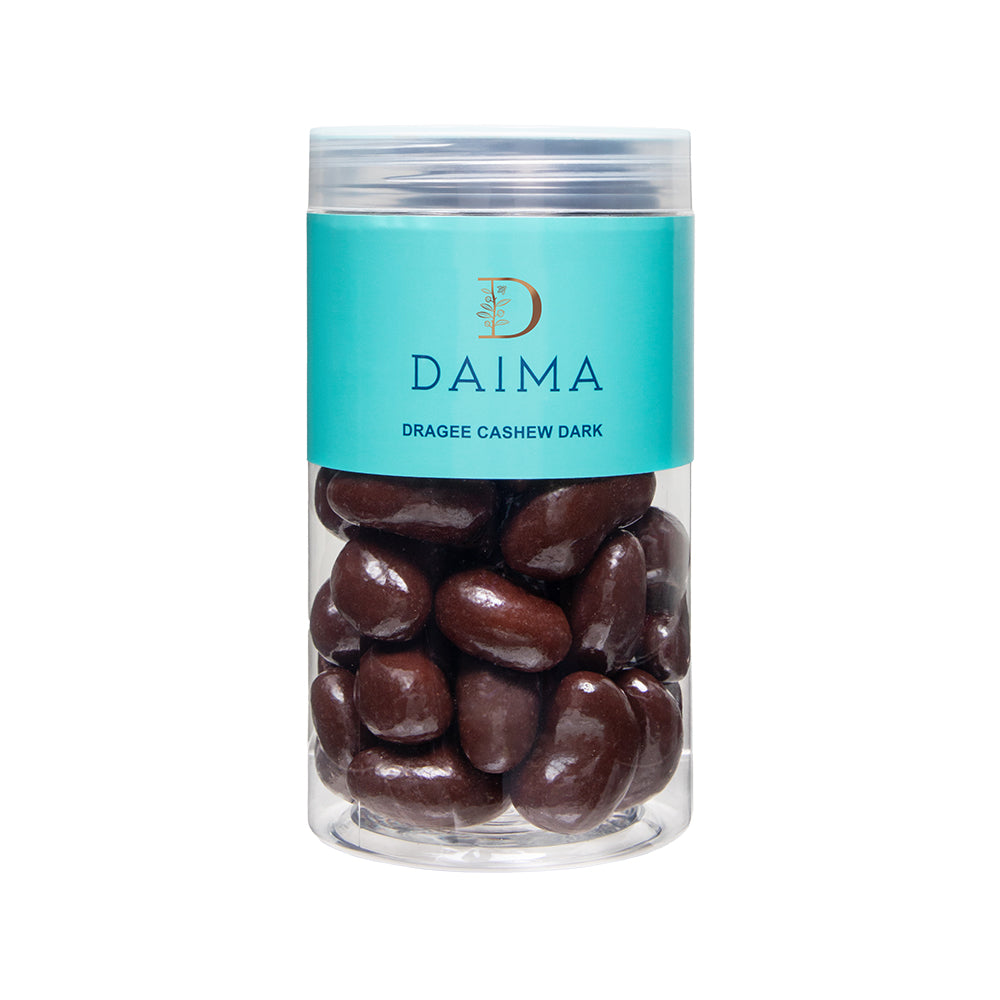 Pre packed dragee cashew dark 300gm