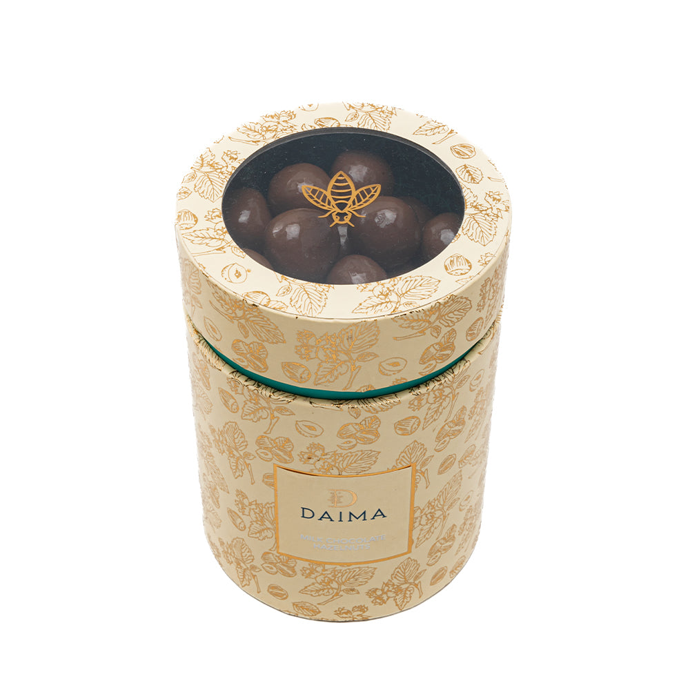 Pre Packed Dragee Cylinder Box Hazelnut Milk 270gm - Image 3