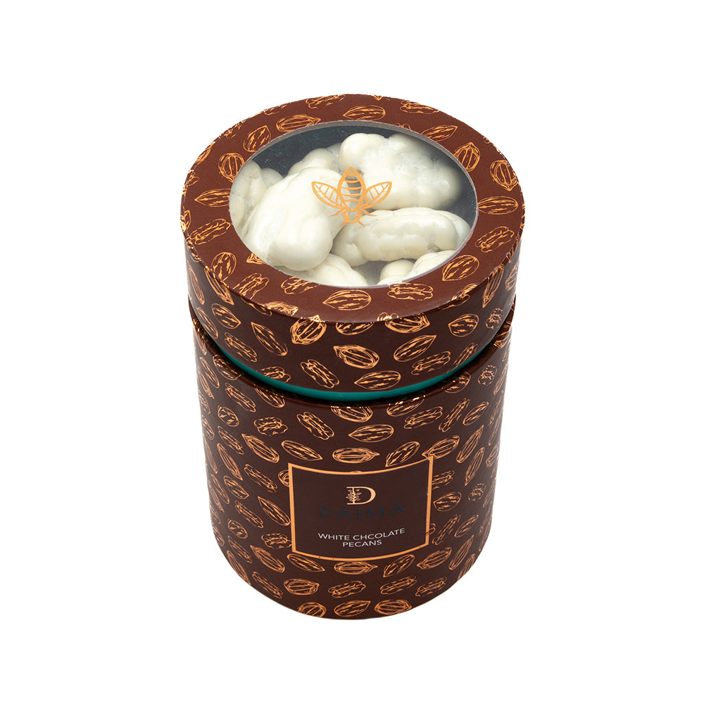 Pre Packed Dragee Cylinder Box Pecan White 270gm - Image 3