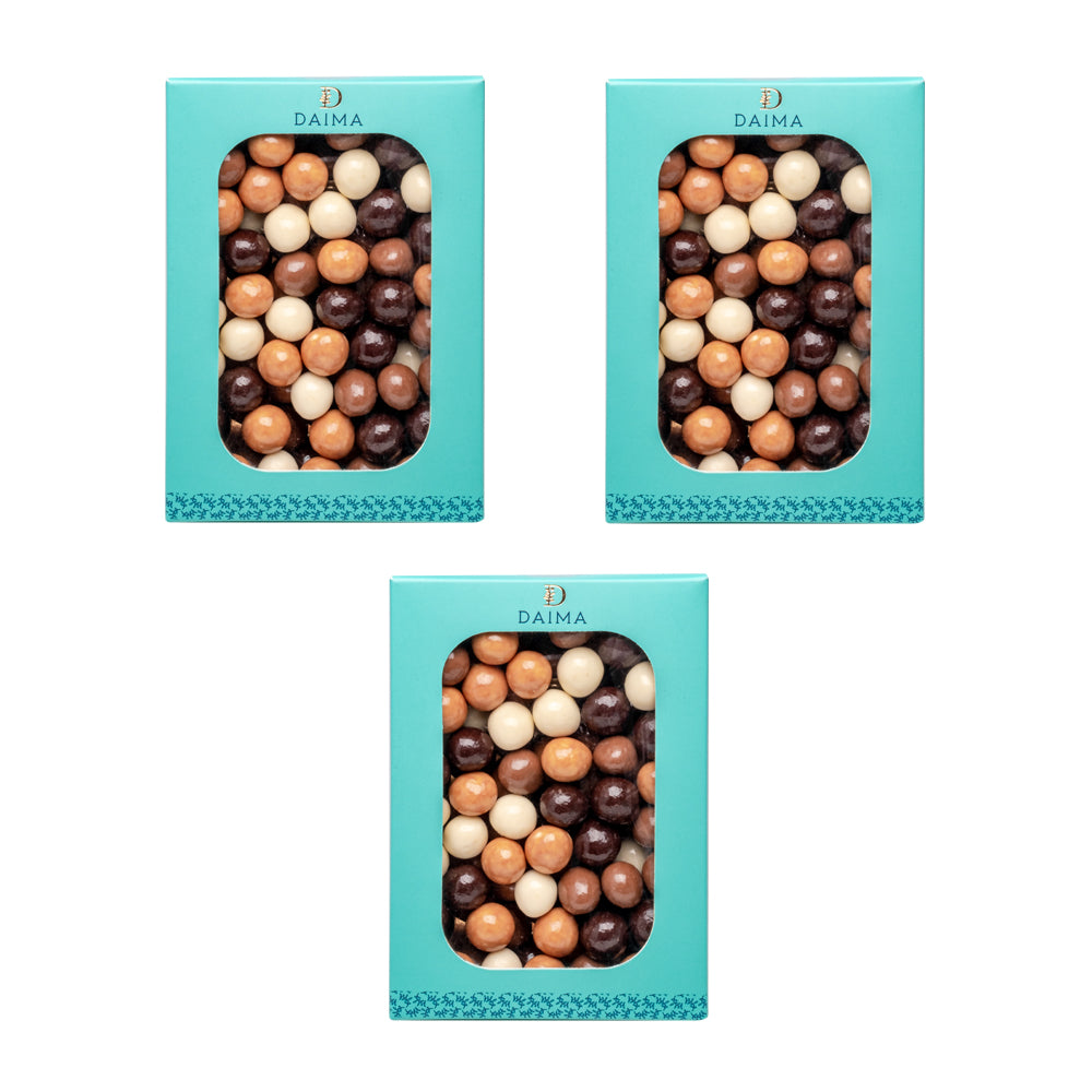 Pre packed dragee hazelnut assorted 3pcs