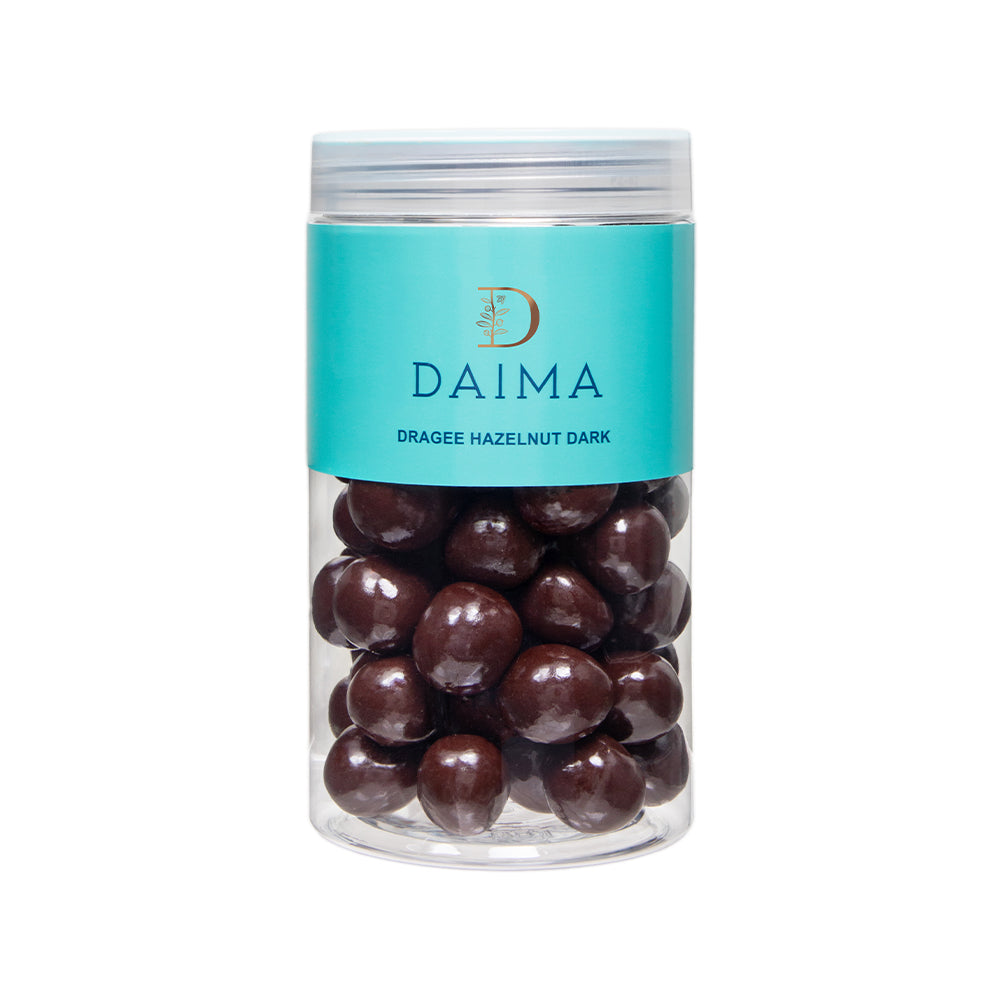 Pre Packed Dragee Hazelnut Dark 250gm