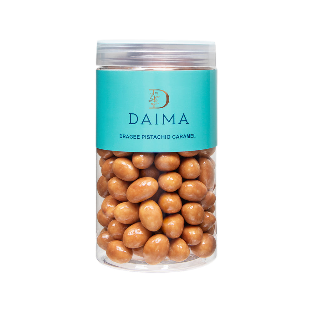Pre Packed Dragee Pistachio Caramel 300gm