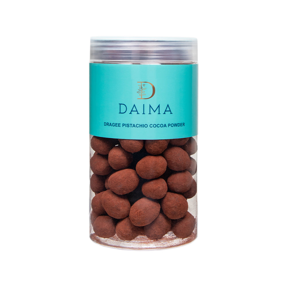 Pre packed dragee pistachio cocoa powder 280gm