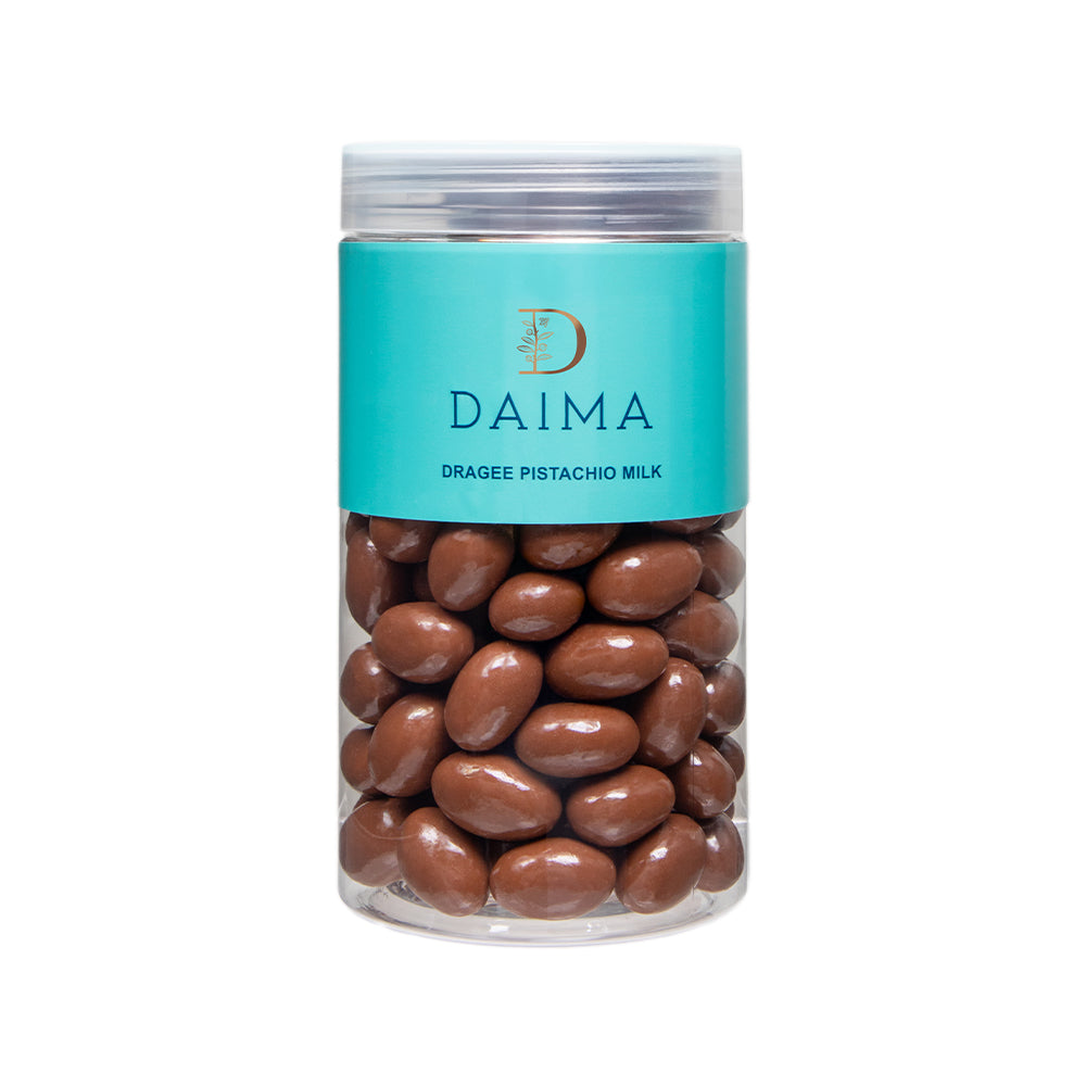 Pre packed dragee pistachio milk 300gm