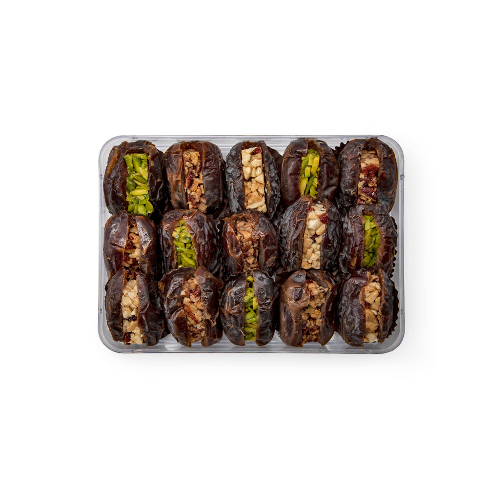 Pre Packed Stuffed Dates Majdool Jumbo Bar Assorted 400gm - Image 2