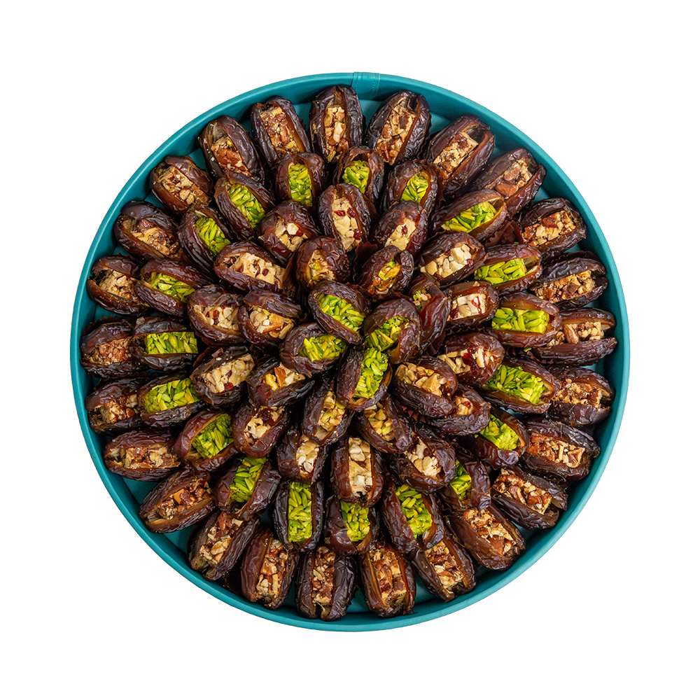 Picture of Daima Stuffed Dates Big Round Window Tray 2090gm