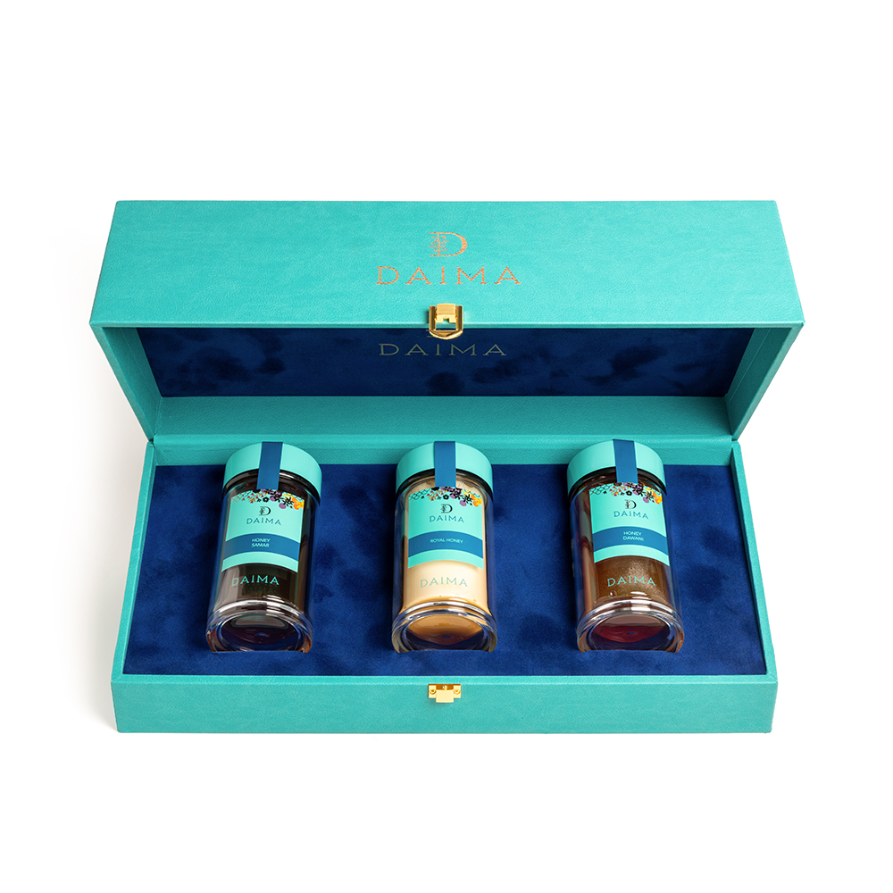 Picture of Daima Pre Packed Honey 250gm 3 PCS Gift Box