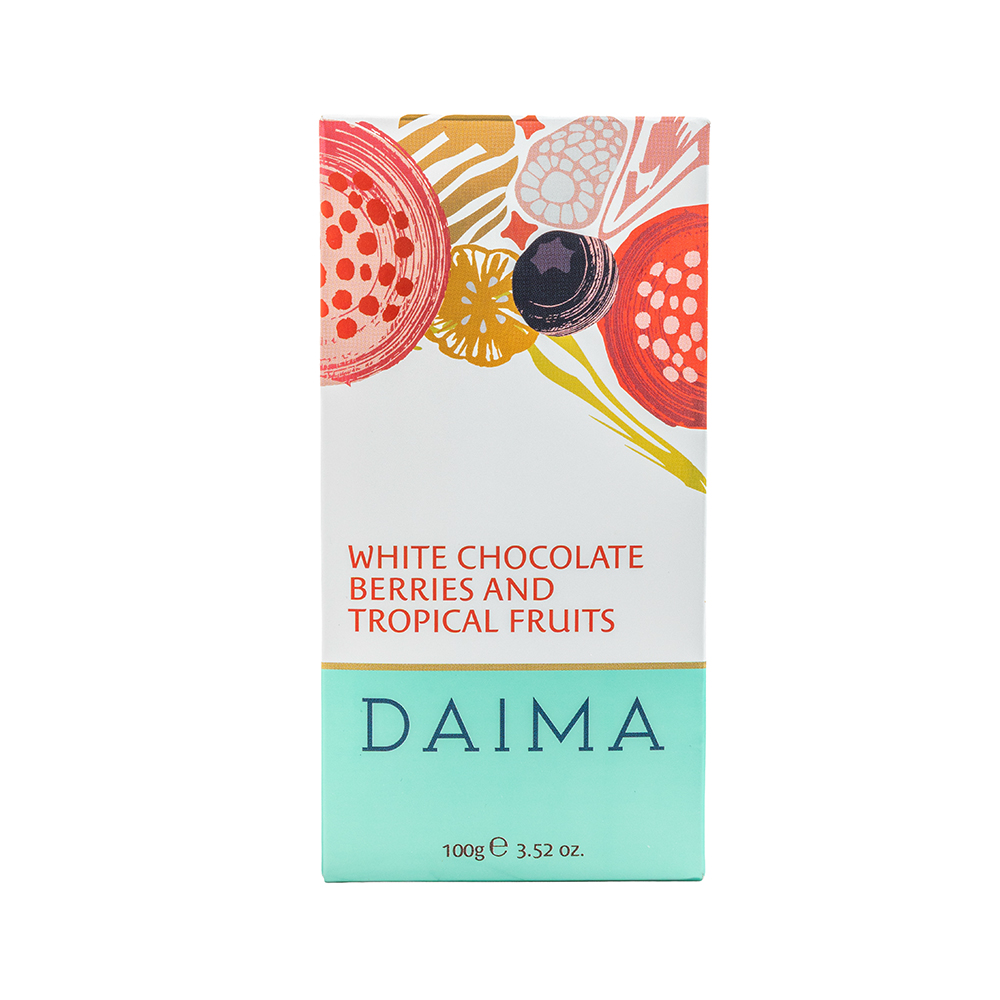 Picture of Daima White Chocolate Berries & Tropical Fruits 100gm