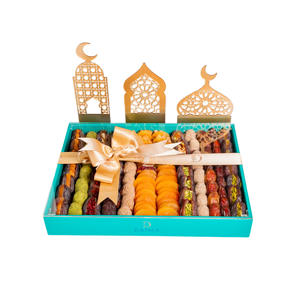 Picture of Daima Stuffed Dates Medium Rectangle Tray Set 2110gm