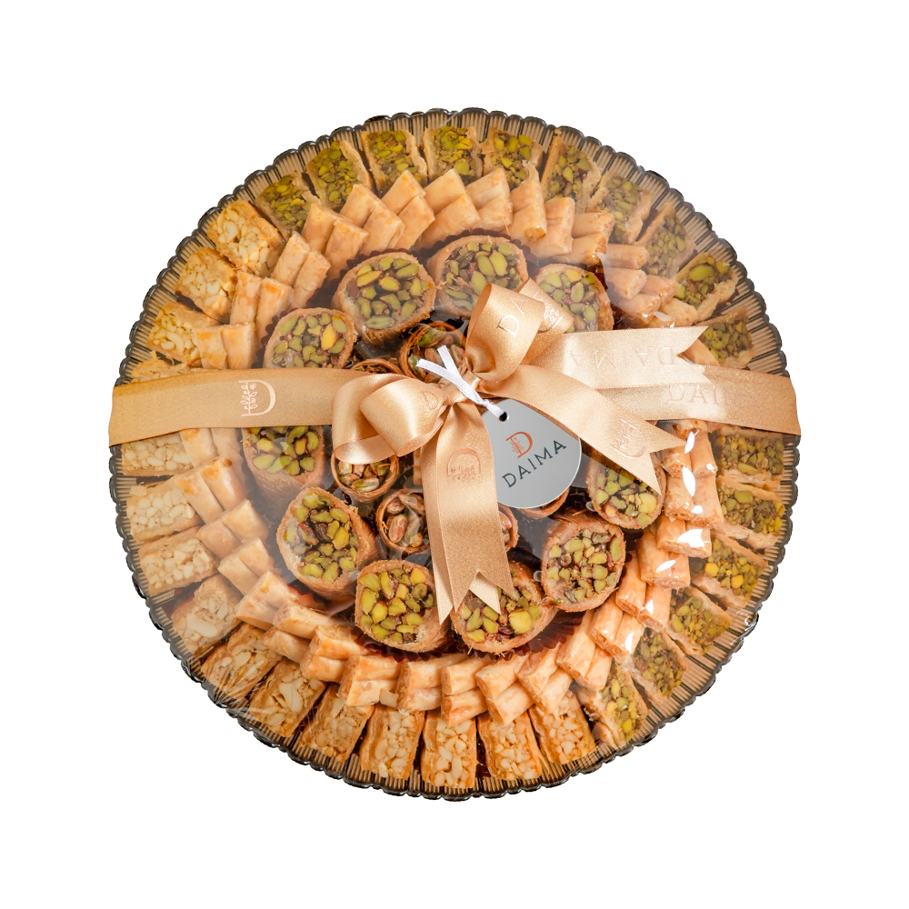 Picture of Assorted Baklava Decor Glass Tray Set 1030gm