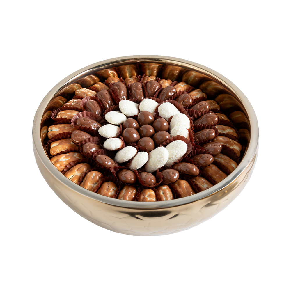 Picture of Daima Double Wall Bowl Dragee Pecan Assorted 540gm