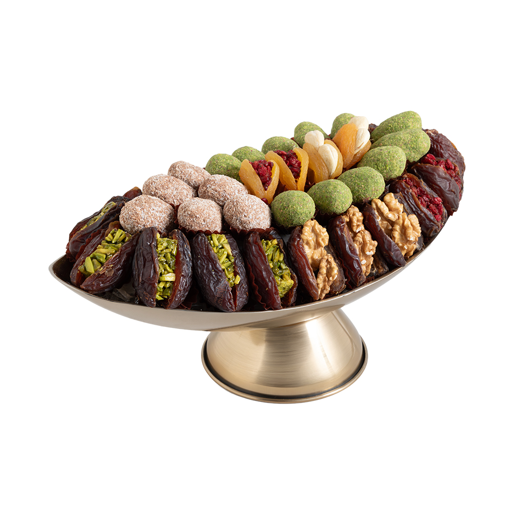 Picture of Daima Ormat Apollo Boat Stuffed Dates Tray Set 970gm