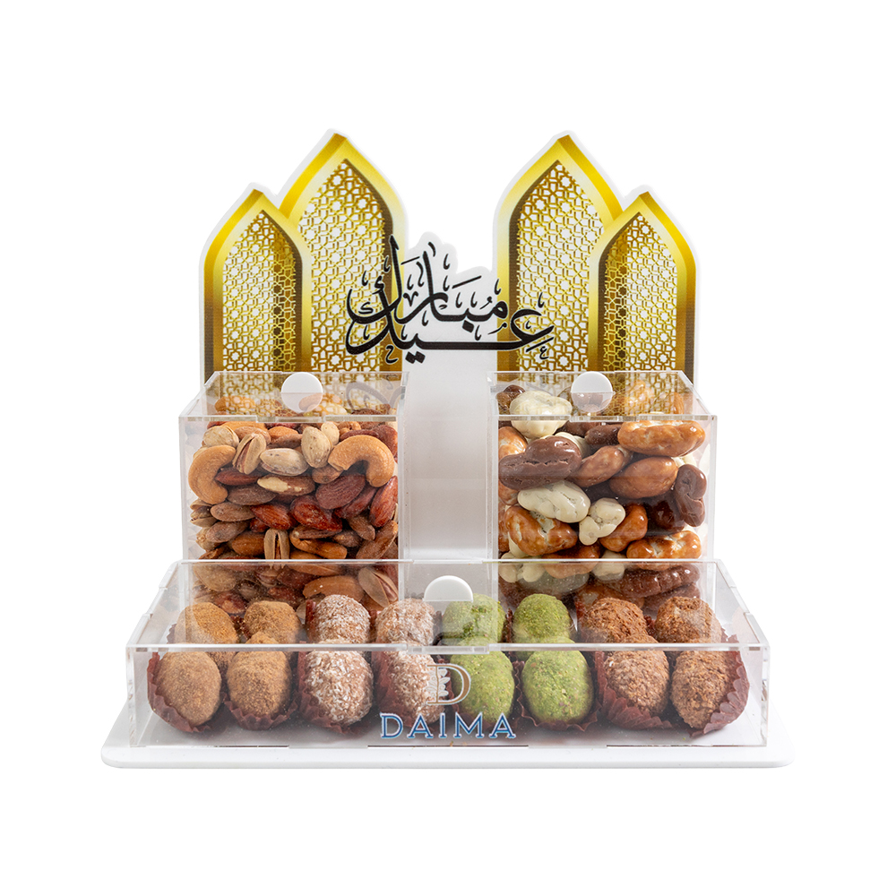 Picture of Daima Eid Mubarak Triple Acrylic Tray 1250gm
