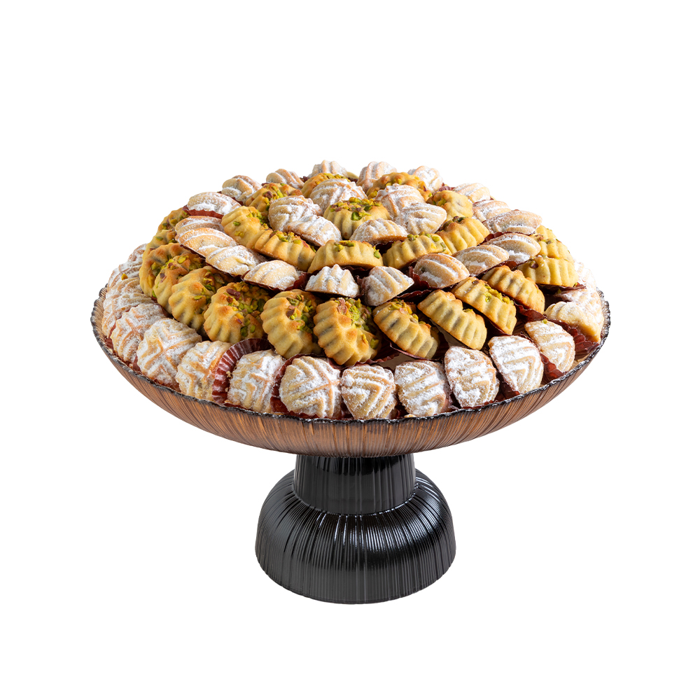 Picture of Assorted Maamoul Double Wall Round Tray Set 1400gm