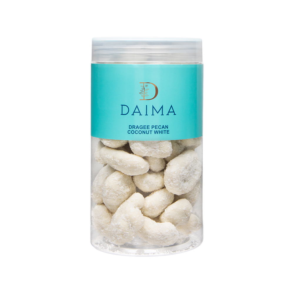 Picture of Pre Packed Dragee Pecan Coconut White 230gm